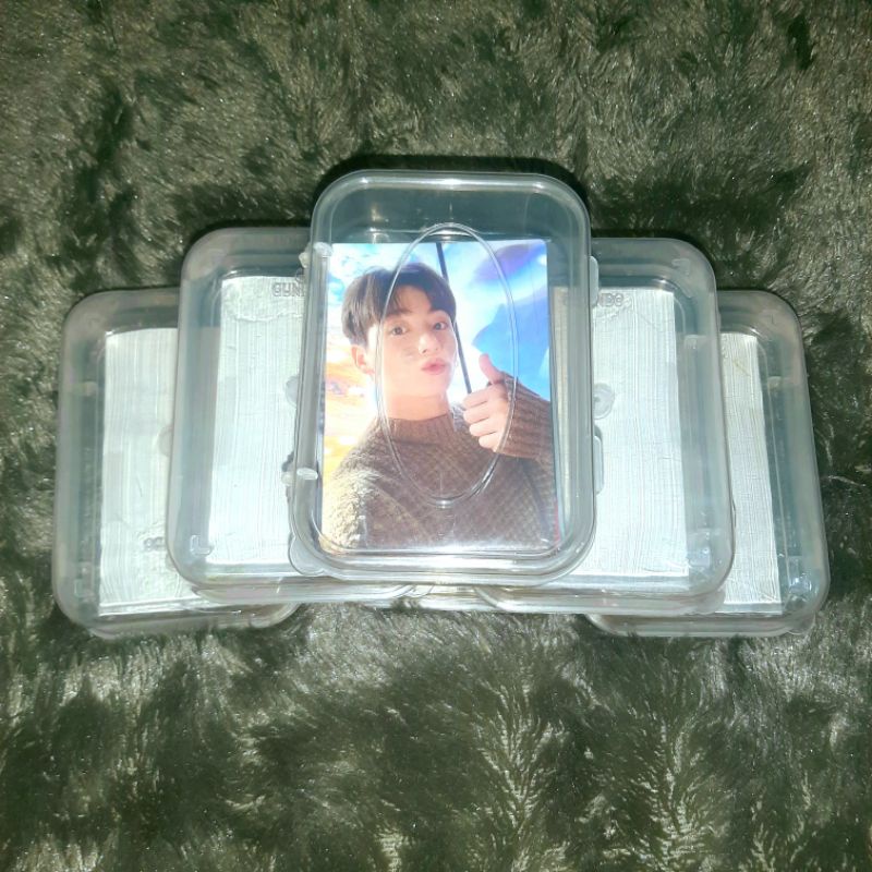 BOX ATAU KOTAK PLASTIK TEMPAT KOLEKSI MINI PHOTOCARD MPC/PHOTOCARD OFFICIAL SANGAT TEBAL (TEMPAT KOL