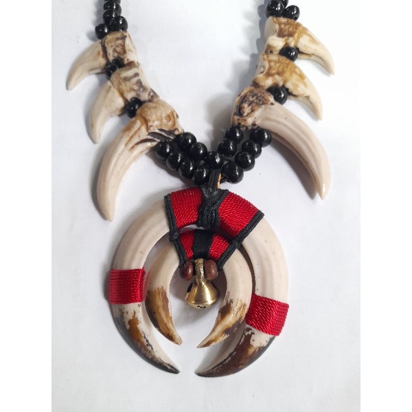 New Taring Babi Sepasang Taring Babi Etnik Ukuran Mini Top Quality Produk