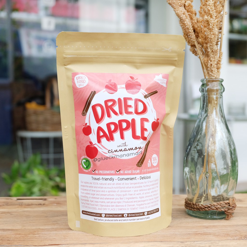 

Dried Apple with Cinnamon / Buah Kering 50gr