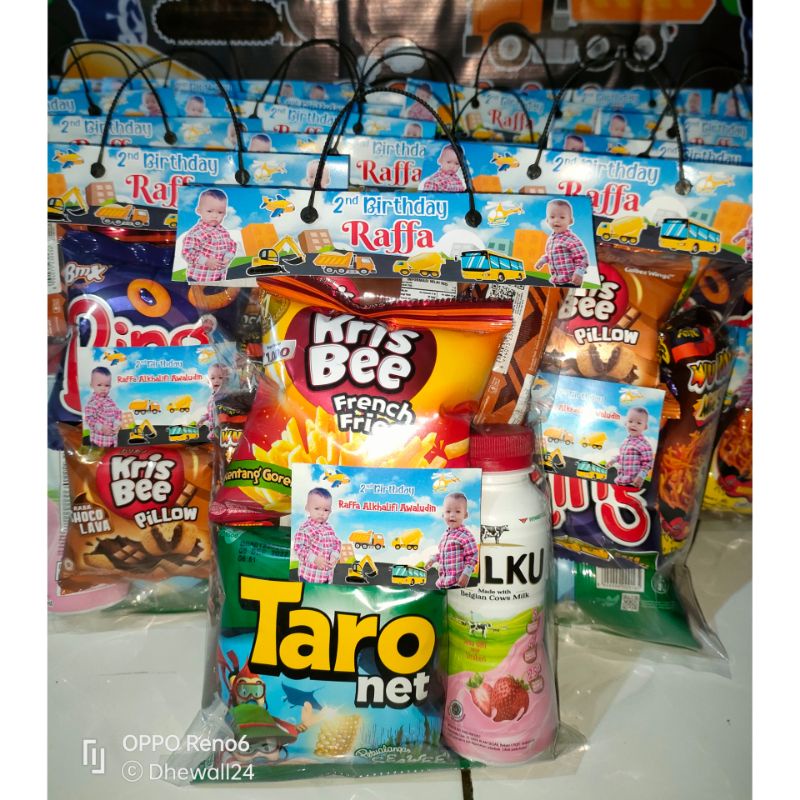 

Goodie bag PART 2 label snack Bonus plastik parcel