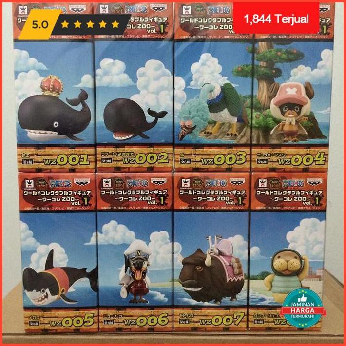 Action Figure One Piece World Collectable  Wcf Zoo Vol.1 Set Of 8 Limited