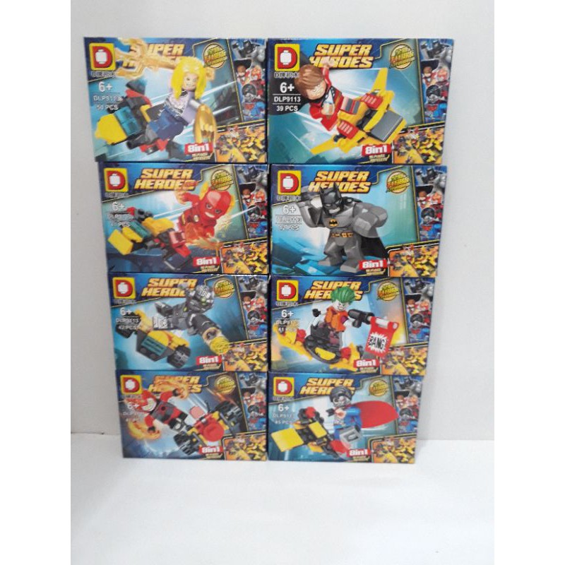 brick minifigure super heroes