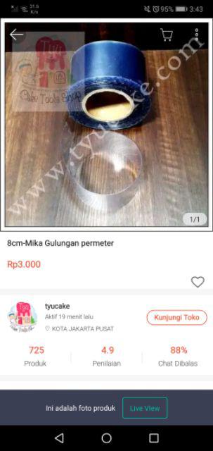 Per10pcs-pisau Plastik Kue Bening