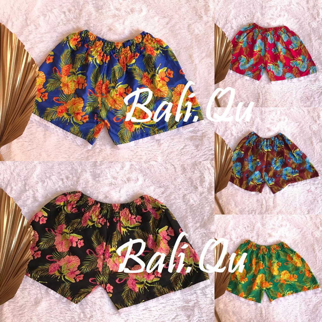  Celana  Pendek  Renda  Motif Bunga Bali  Shopee Indonesia