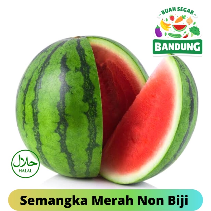 

Semangka Merah Non Biji Manis Fresh Berat 5KG