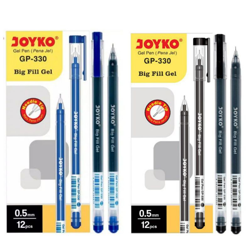 Pulpen Gel Joyko Big Fill Gel GP-330 (1 Lusin)