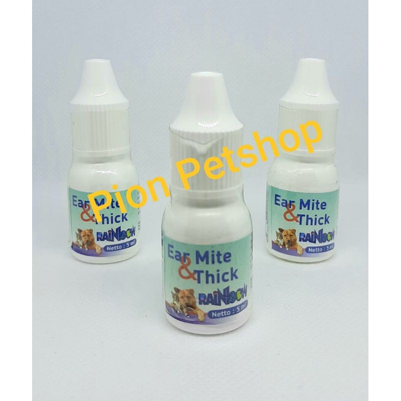 RAINBOW EAR MITE &amp; THICK 5 ML (Obat Kutu Tanpa Infeksi Telinga)