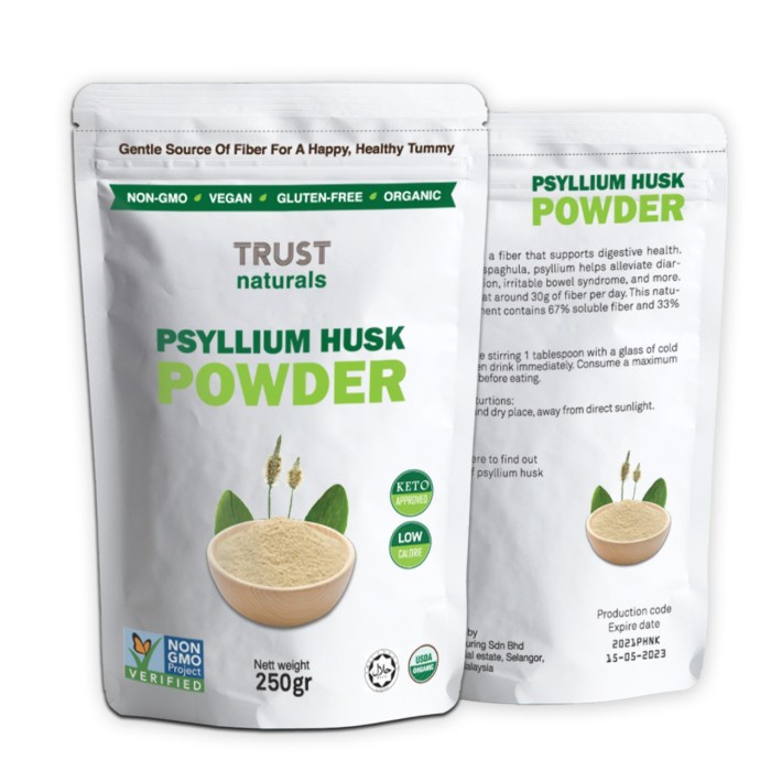 

✨COD✨ Psyllium Husk Powder Murni Halus 250 gram dari Trust Naturals