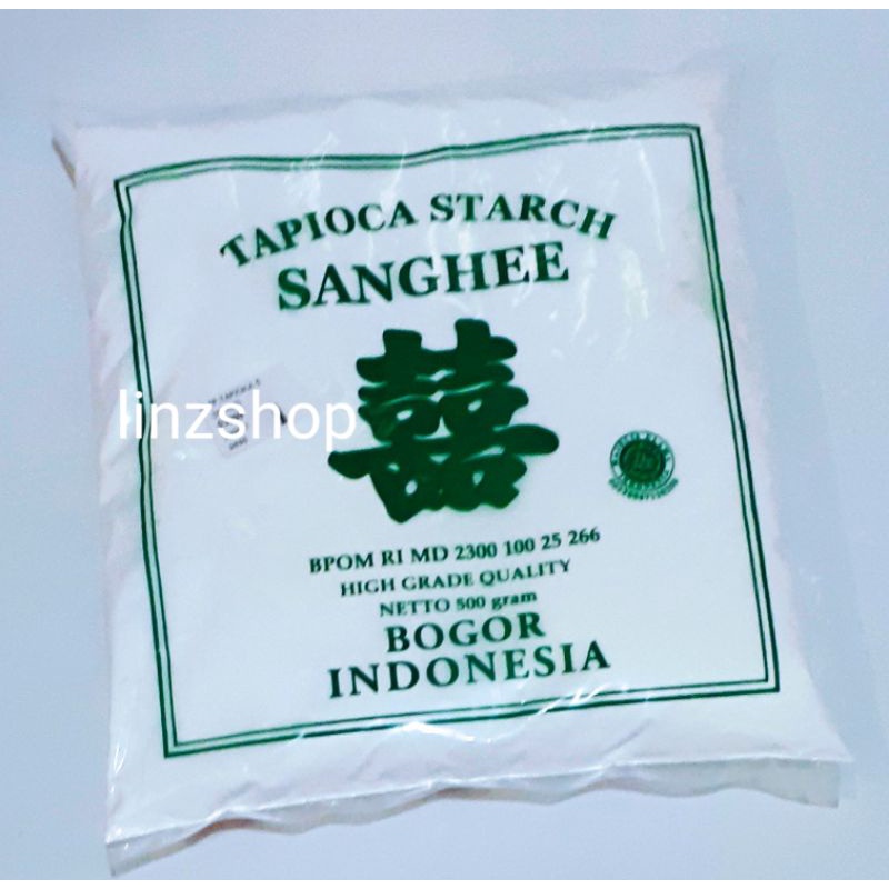 

tepung tapioka / tapioka starch / tepung kanji sanghee kemasan 500 gr