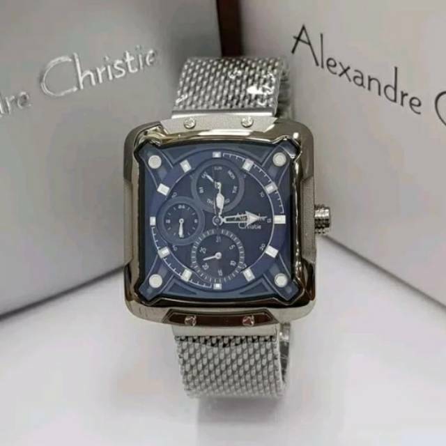 Jam Tangan Wanita Alexandre Christie AC3030 Original Black