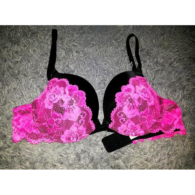 Bra Rhet-O-Ric Black Pink Lace A6816
