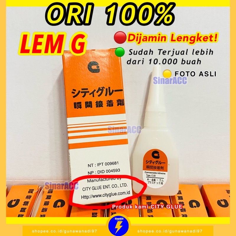 Lem G lem super original Lem setan lem serbaguna kualitas ori super glue asli super lengket perPCS