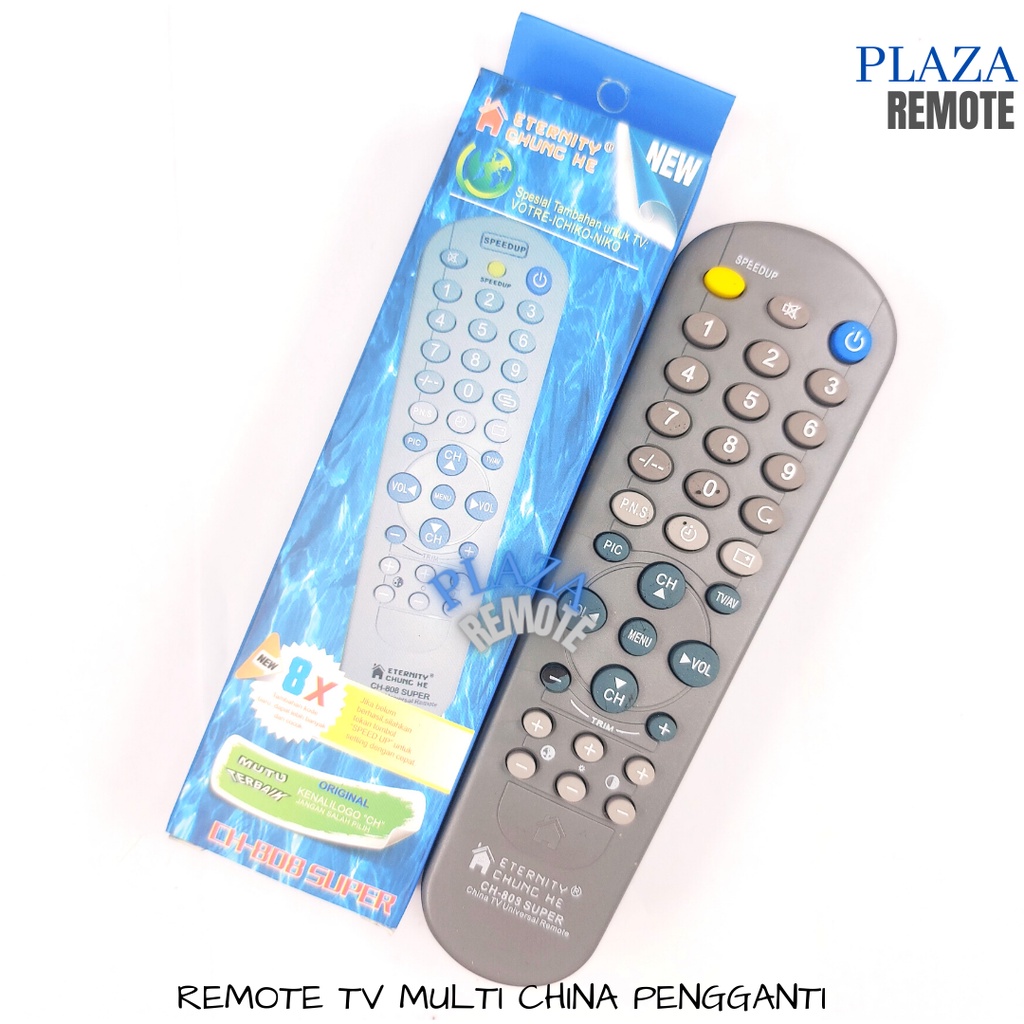 REMOTE TV CHINA UNIVERSAL LCD LED TABUNG MERK TV CINA TANPA SETTING