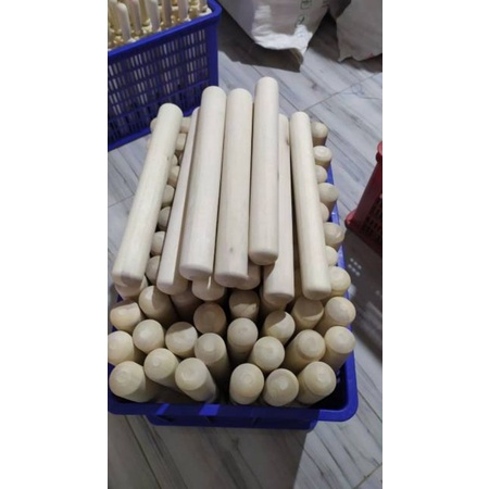 Rolling Pin Kayu Panjang 40cm-Diameter 5cm / Penggilas Adonan / Penggiling Adonan / Penumbuk