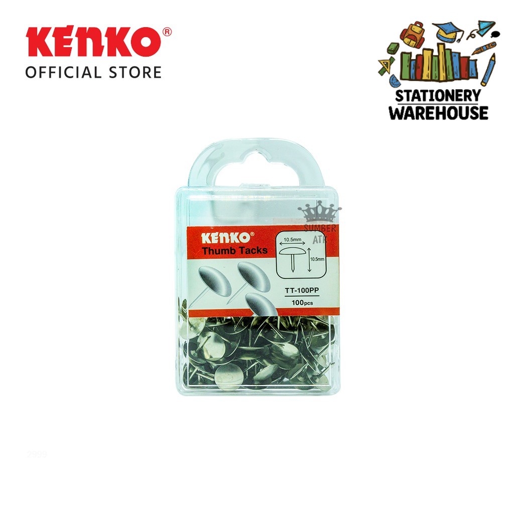 

Paku payung Kenko TT-100PP Thumb Tacks / Paku payung kecil (100pcs)