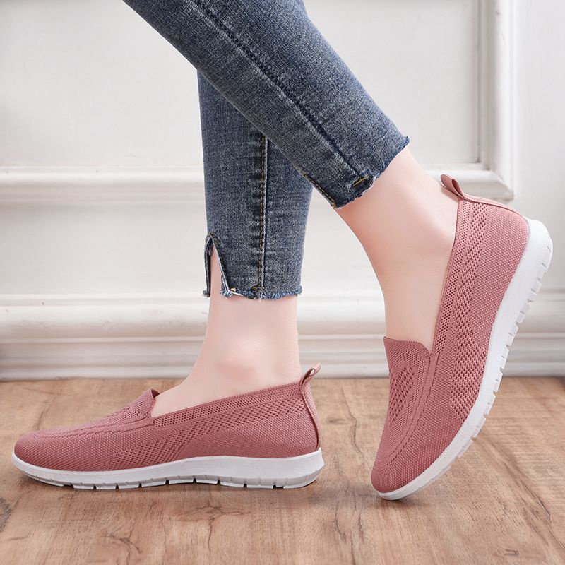 Permata  Sepatu Slip On Flyknit Wanita Import WSLA10 Premium Quality