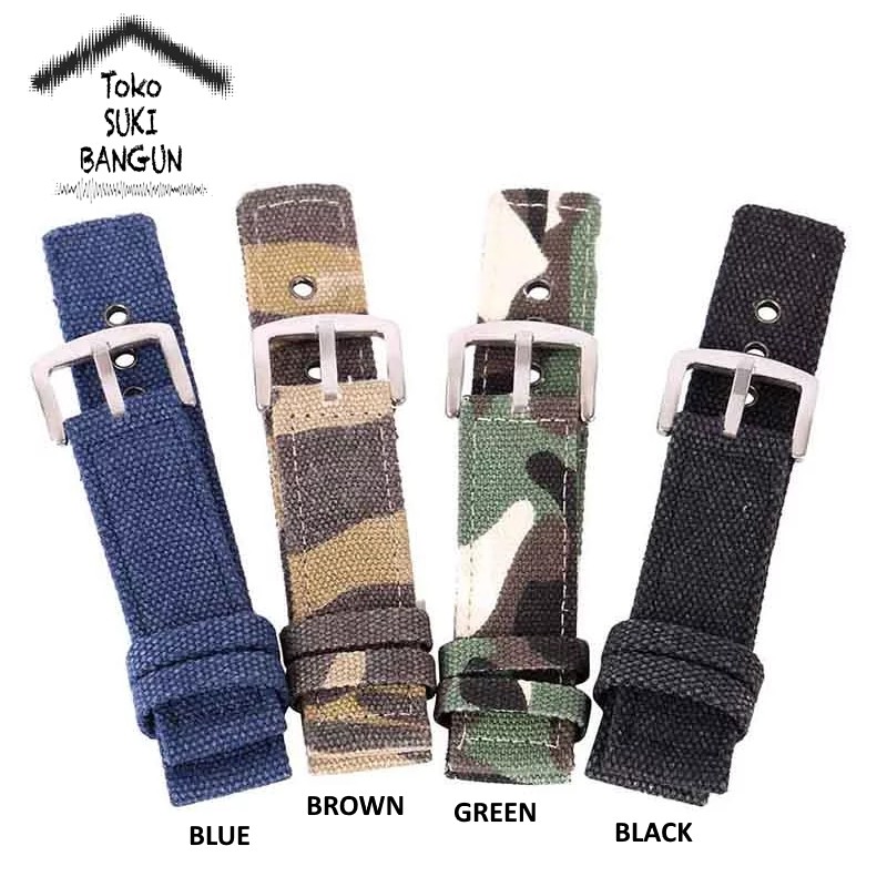 TALI JAM 18mm Canvas Army Nylon Camouflage Watch Band Strap