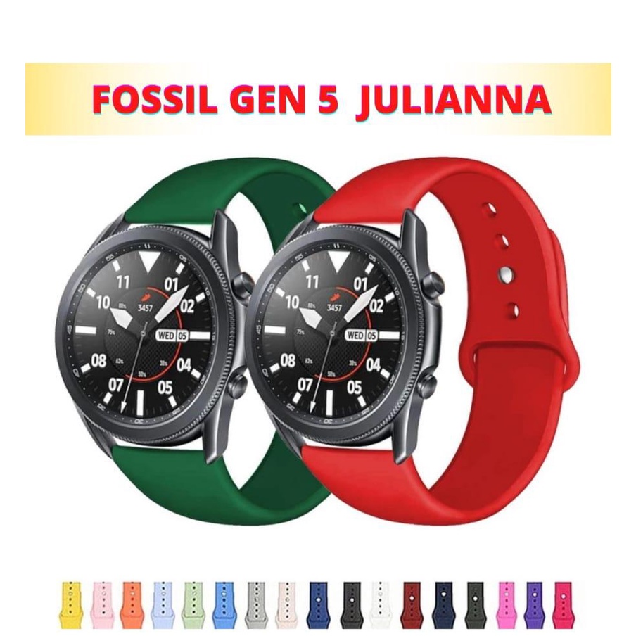 TALI JAM TANGAN STRAP FOSSIL GEN 5 CARLYLE GARRETT JULIANNA - STYLIS APPLE RUBBER 22MM SMARTWATCH WA