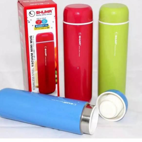 Tidak Diragukan.. SHUMA MINI TUMBLER 200ML 300ML/TERMOS AIR PANAS DAN DINGIN