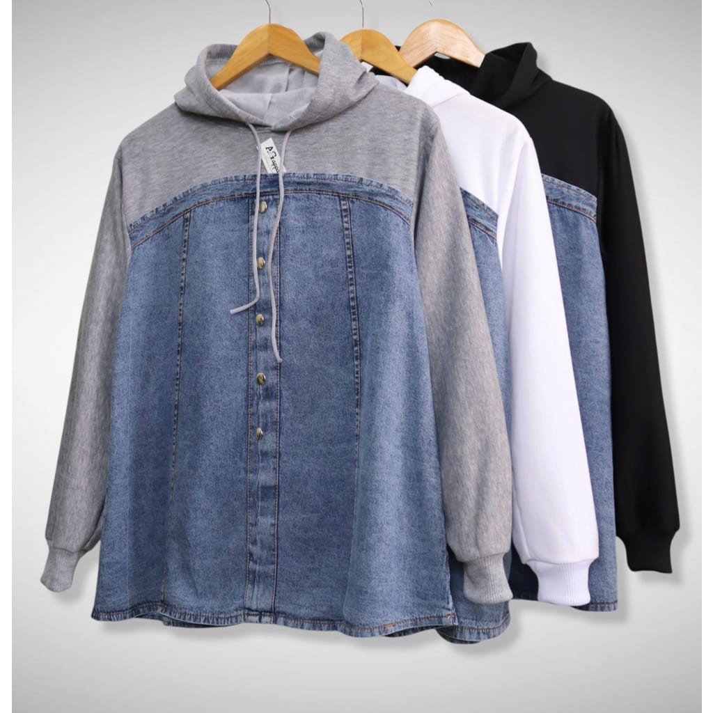 Jaket Wanita Jenita Jeans Pakaian Perempuan Terbaru Hoodie Remaja Murah