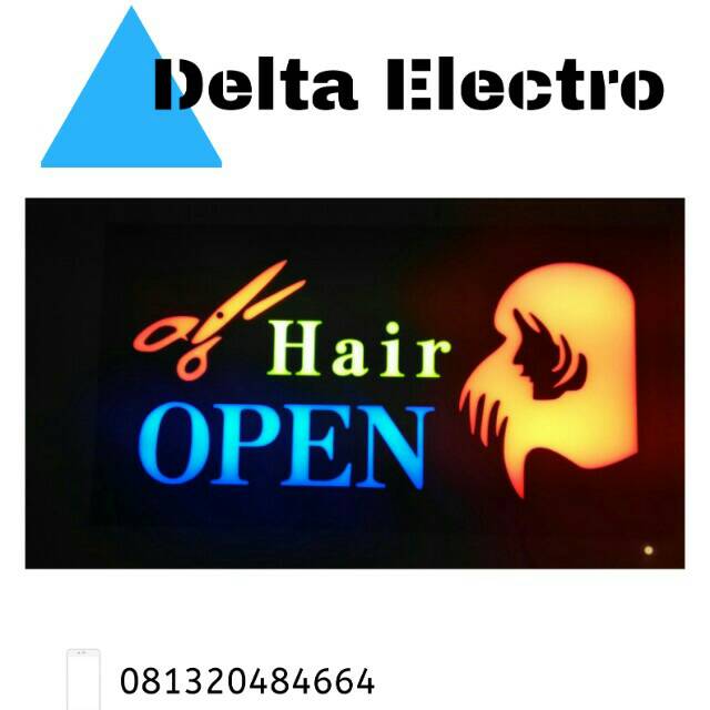 LED Sign Hair Open