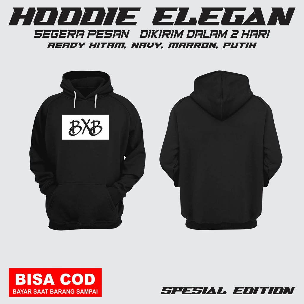 JAKET HOODIE BXB BETRAND PRIA DAN WANITA S - 4XL