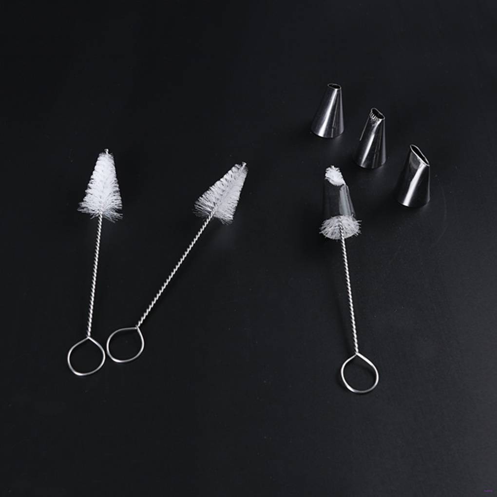 [READY STOCK] Spout Cleaner Nylon Tube Bottle Brush Kit Brass Stainless Steel Bristle Kitchen Baking Tool