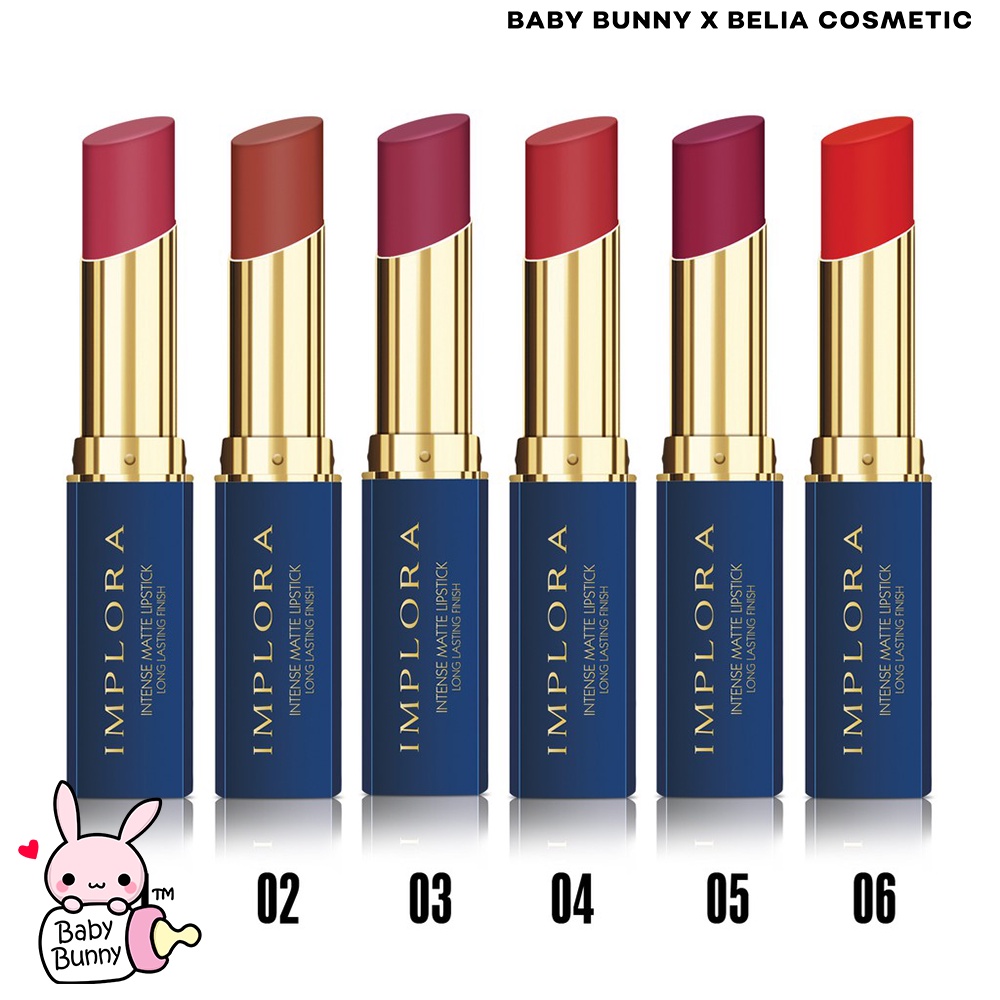 ❤ BELIA ❤ Implora (✔️BPOM) Intense Matte Lipstick Long Lasting Finish | lipstik mate implora