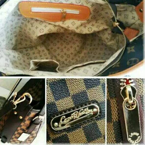 Paling Sesuai.. LV MUSAFFIR BESAR Wanita Set Dompet / Grosir Supplier Agen Pusat Tas WANITA Import B