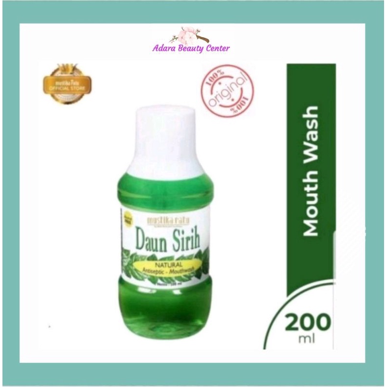 MUSTIKA RATU OBAT KUMUR DAUN SIRIH NATURAL ANTISEPTIC 200 ML ORIGINAL