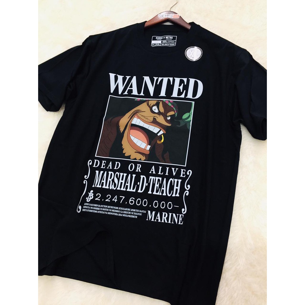 Kaos Wanted Kurohige Marshall D Teach One Piece Anime Manga