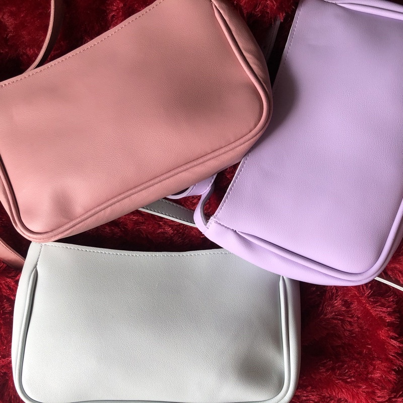 tas bahu warna biru / salem / ungu