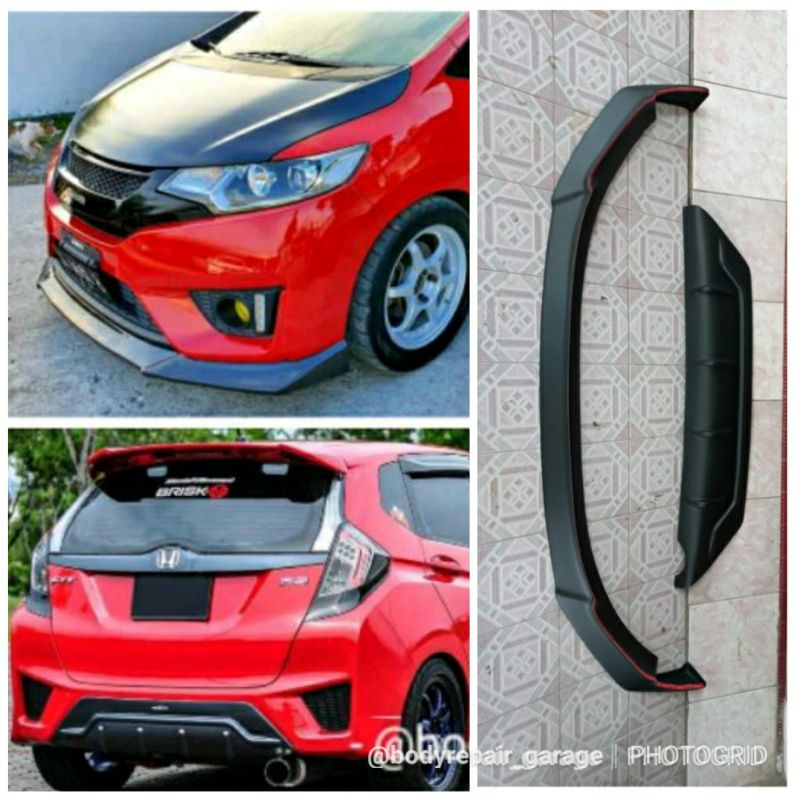 Front lips dan diffuser honda jazz gk5 nobless