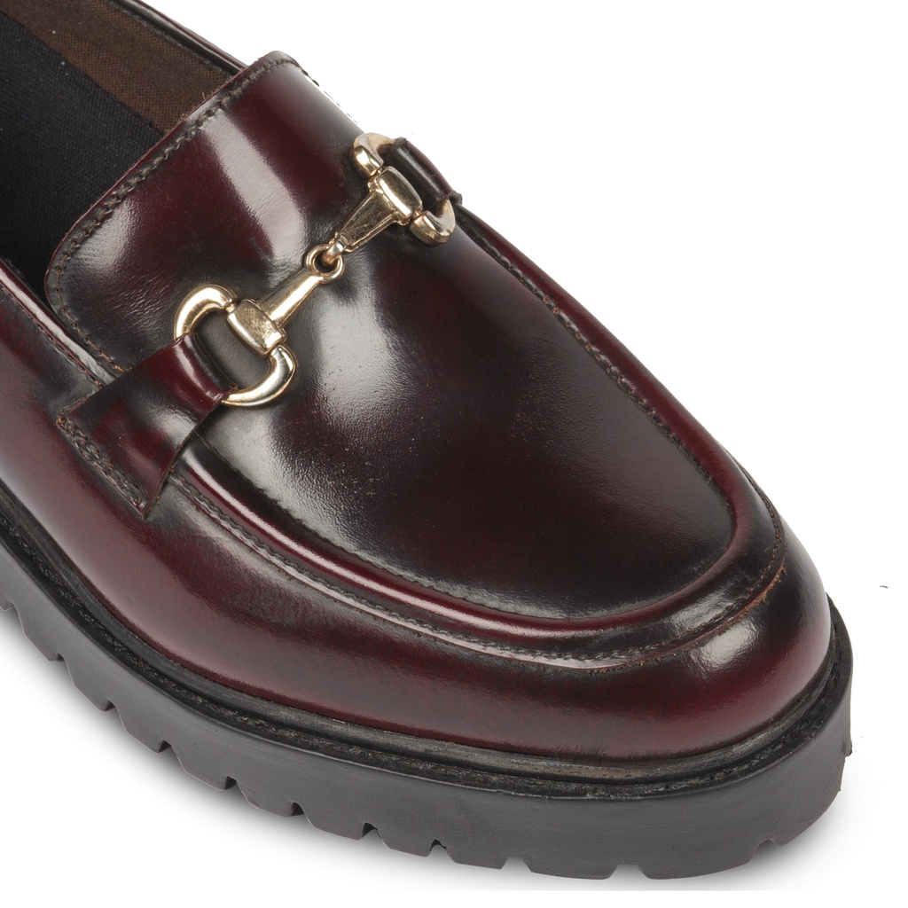 Pam Buckle Maroon - Nappa Milano - Sepatu Wanita