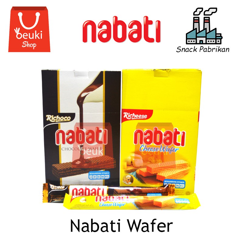 

Nabati Wafer Coklat & Keju - 20pcs x 8gr