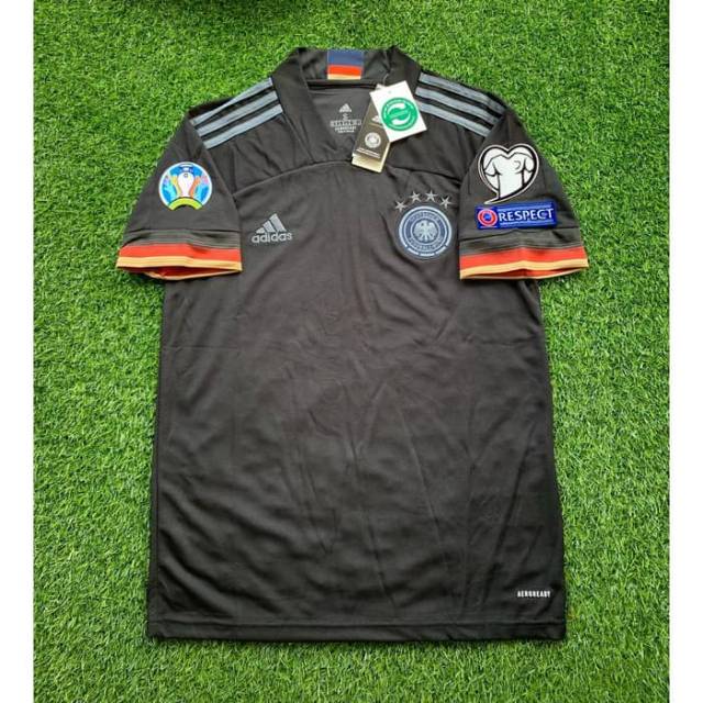 FULL PATCH EURO 2020 JERSEY BOLA JERMAN AWAY EURO 2020 GRADE ORI