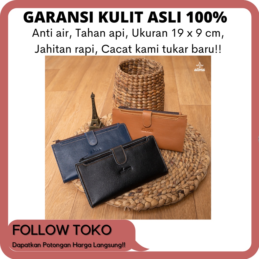 Dompet Kulit Wanita Alona Evelyn Wallet