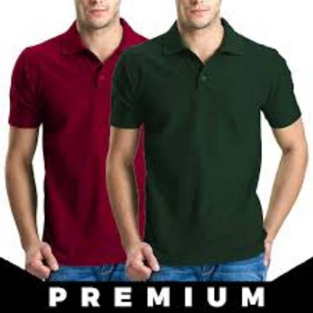 Kaos kerah pendek unisex (pria/wanita)