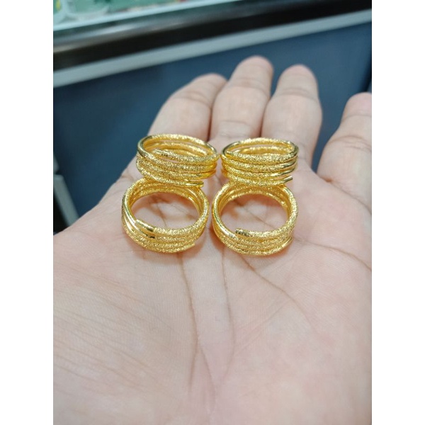 cincin pasir emas penang jaminan asli mirip emas murni