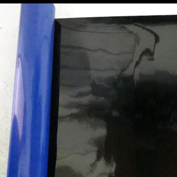 Background polos biru hitam tinggi 40 cm background aquarium wall paper aquarium polos