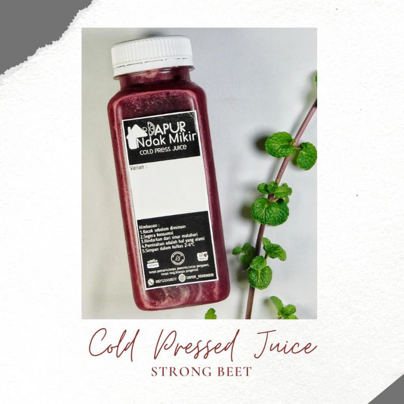 

COLD PRESSED JUICE Premium Beet Series (Jus Bit/Jus Detoks/Jus Kesehatan)