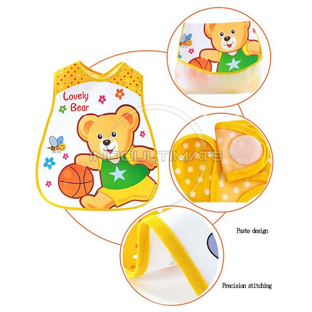 [COD] Slaber Slabber Bib Plastik Bayi Baby Tatakan Alas Celemek Clemek Makan Bayi Anti Air Waterproof Slaber Liur BY-66-ST