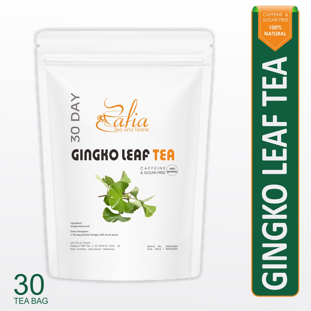 

Gingko Leaf Tea : Gingko Biloba Leaf Tea (30 Tea Bag)