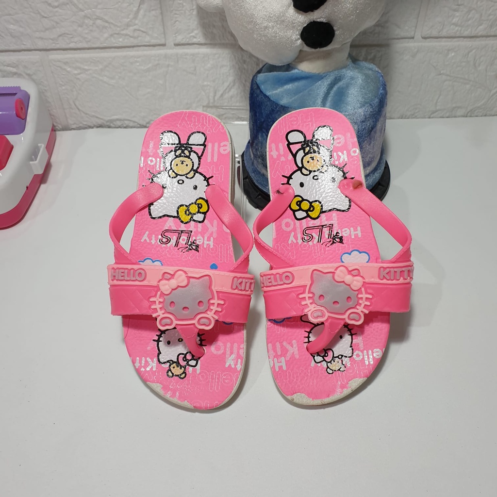 Sandal Jepit Anak Permpuan Karakter hello kittty lucu import Karet yjd 999 1k