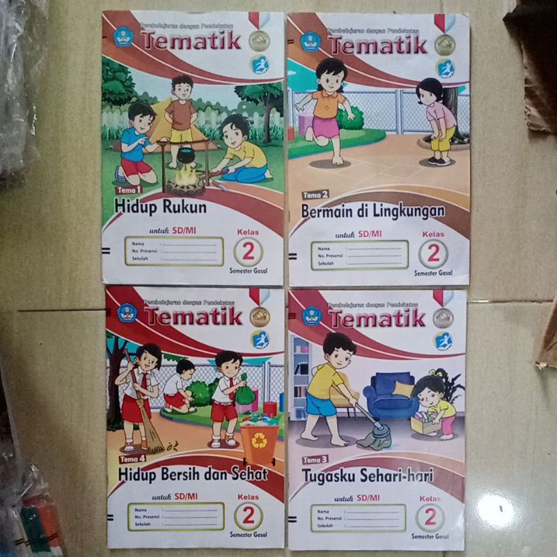 LKS Tematik SD Kelas 2 Modul Siswa SD 2 Pembelajaran Tema SD 2 Semester 1 LKS Efektif Tematik Medali