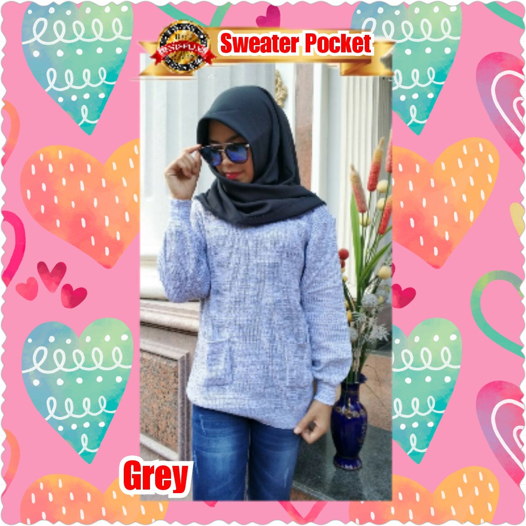 SWEATER POCKET / RAJUT PREMIUM / TERPOPULER / TERLARIS / TERMURAH