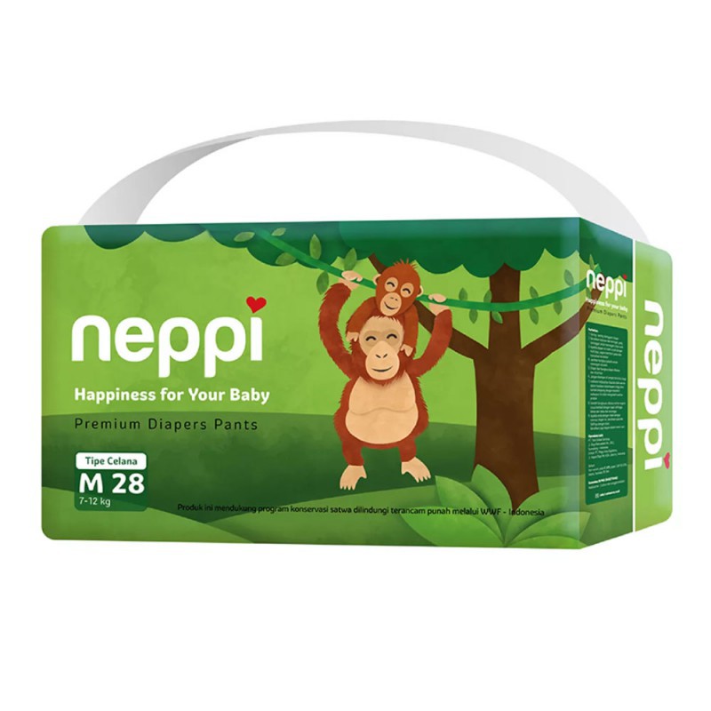 Neppi Popok Bayi Premium Diaper Pants - M 28