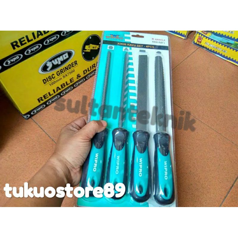 Kikir kayu / set 8" 4pcs ( Besar ) kikir tukang heavy duty Best Quality