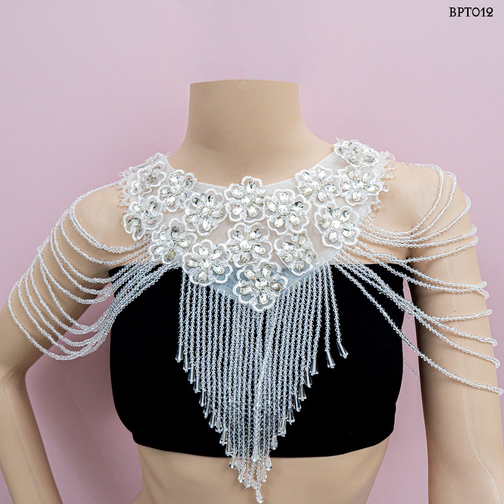 (READY STOCK) AKSESORIS WEDDING BOLERO PESTA CRYSTAL WANITA MODERN BPT012