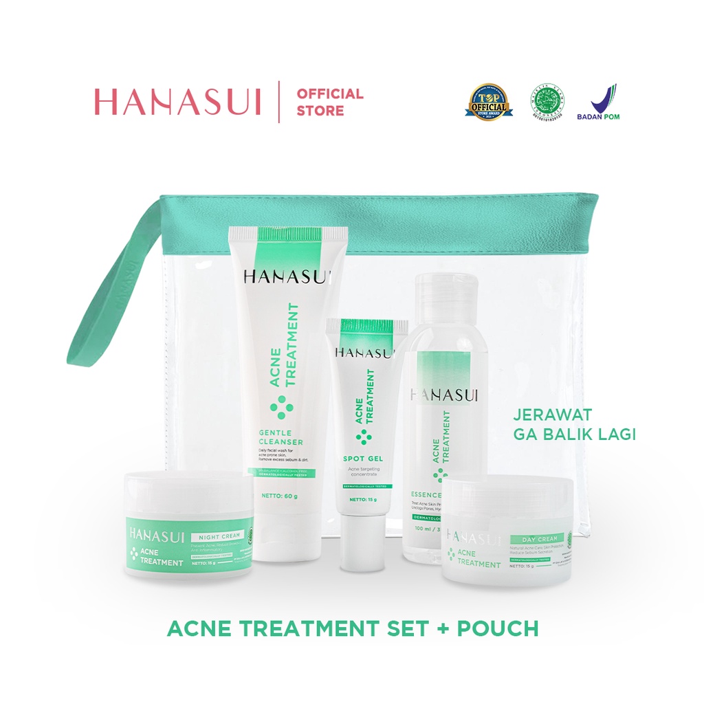 Jual Rangkaian Hanasui Acne Treatment Series Indonesia|Shopee Indonesia